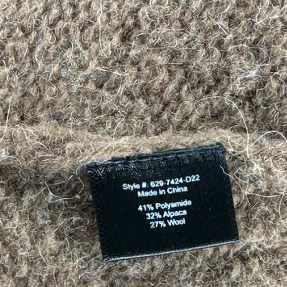 JENNI KAYNE Tan Brown Cottage Cardigan Sweater Women's Size XXS Oversized Knit - Picture 5 of 8